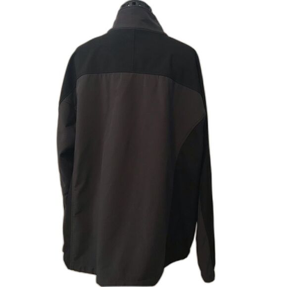 Free Tech Jacket Men Size 2XL Grey Long Sleeve Front Zipper Pockets Fleece - Picture 4 of 10